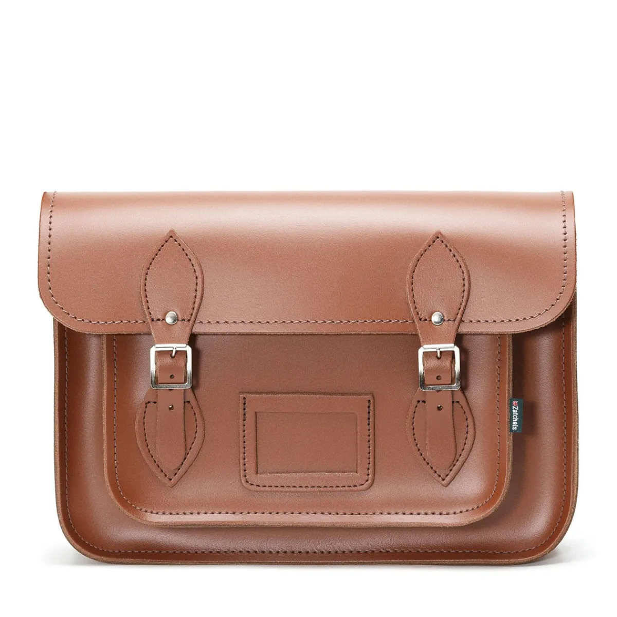 Zatchels Handmade Leather Satchel - Chestnut>Women Classic Satchels|Classic Satchels
