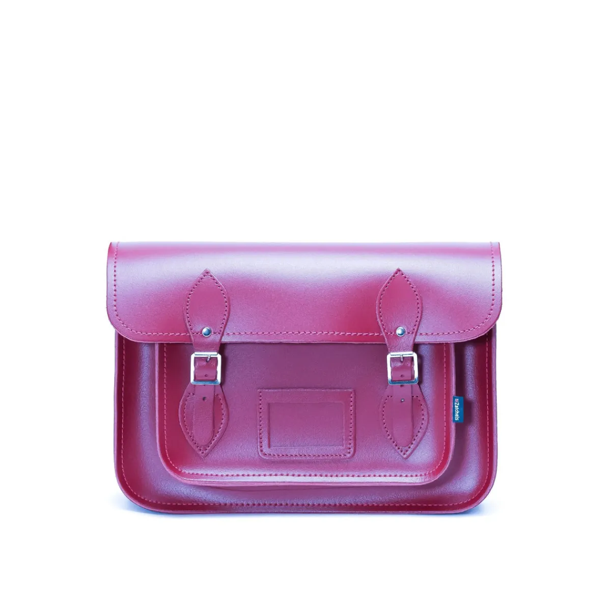 Zatchels Handmade Leather Satchel - Magenta>Women Classic Satchels