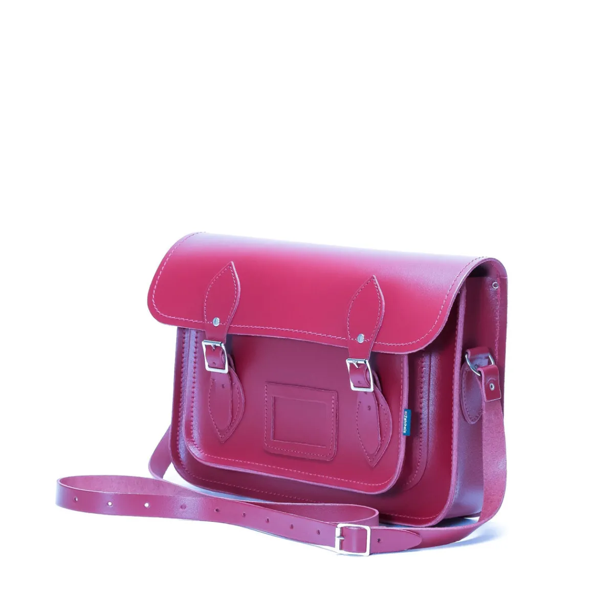 Zatchels Handmade Leather Satchel - Magenta>Women Classic Satchels