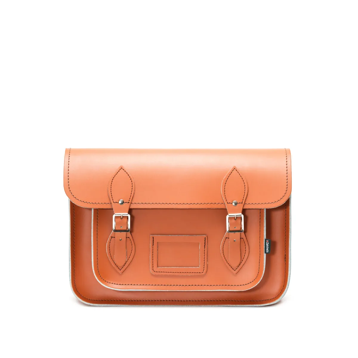 Zatchels Handmade Leather Satchel - Burnt Orange>Women Classic Satchels|Classic Satchels