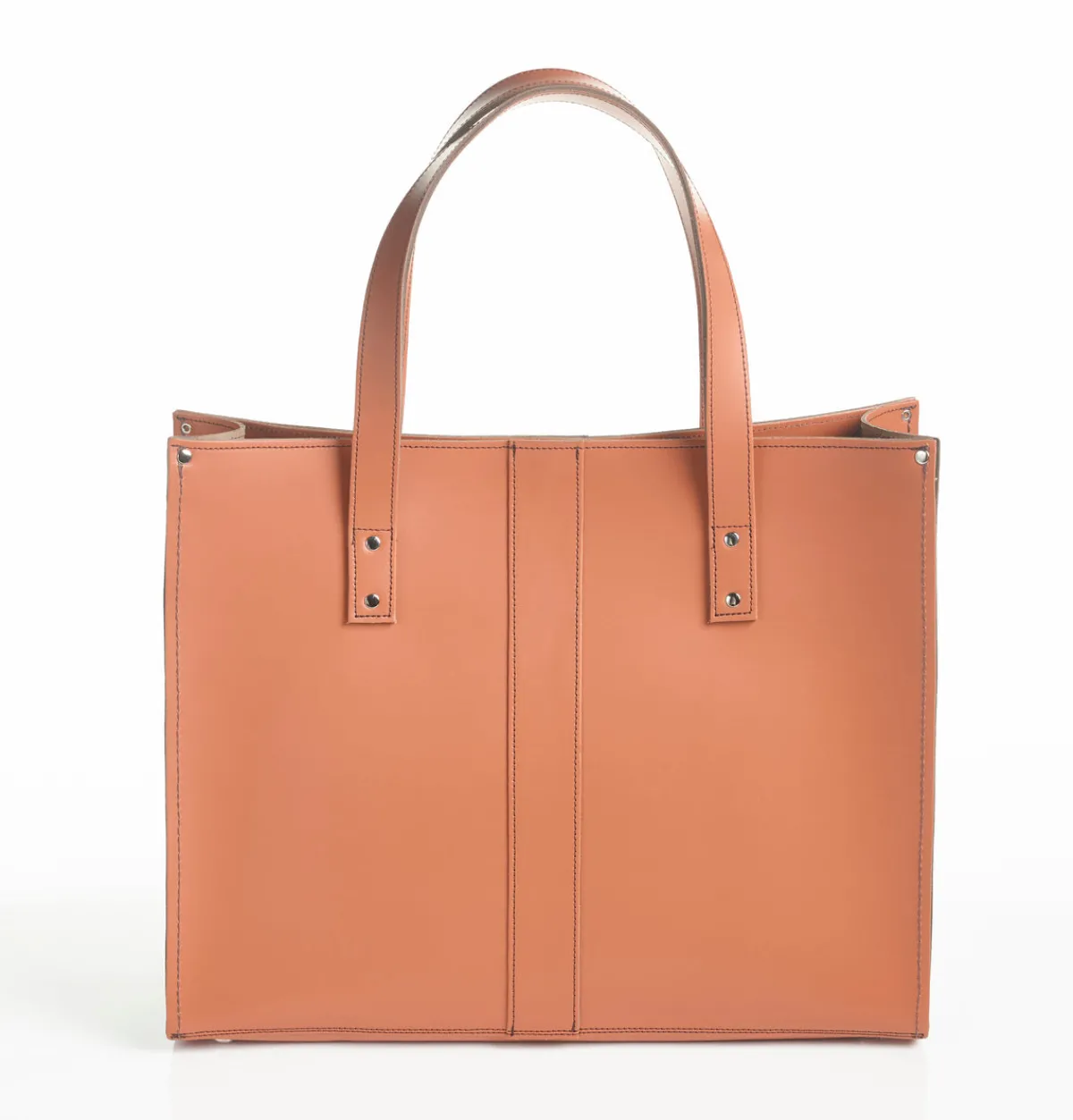 Zatchels Handmade Leather Shopper - Burnt Orange>Women Shoppers And Tote Bags