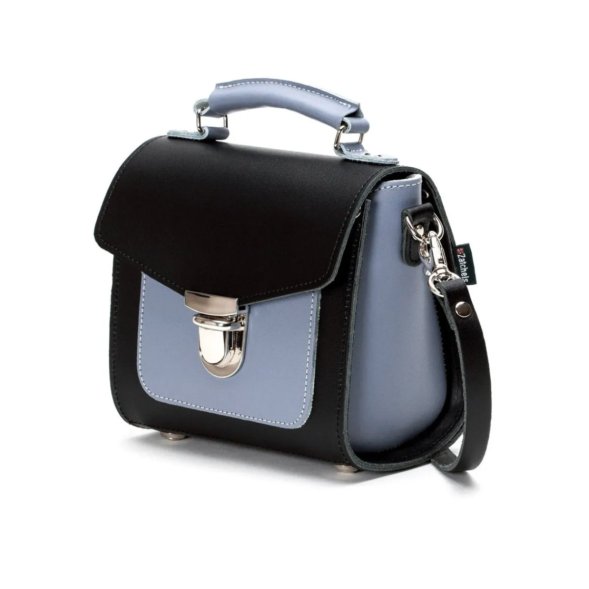 Zatchels Handmade Leather Sugarcube Handbag - Mocha Mauve>Women Cross Body Bags|Sugarcubes