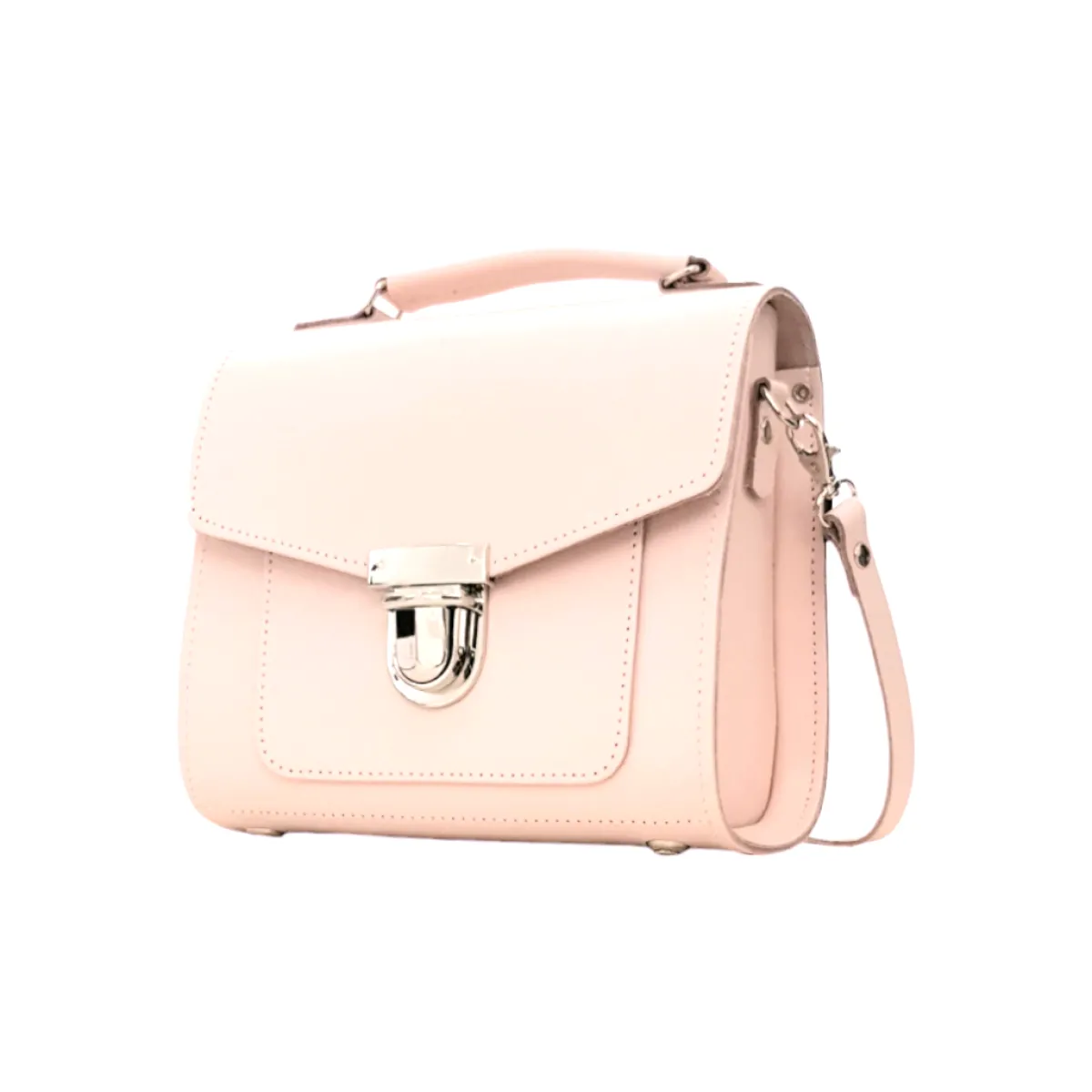 Zatchels Handmade Leather Sugarcube Handbag - Cherry Blossom>Women Cross Body Bags|Sugarcubes
