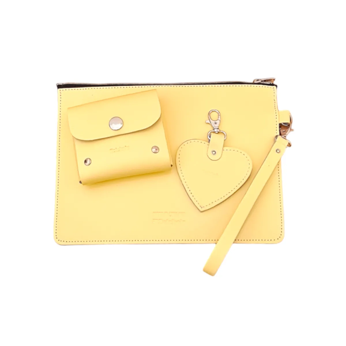 Zatchels Handmade Leather Sugarcube Plus Collection Gift Set - Primrose Yellow>Women Cross Body Bags|Sugarcubes