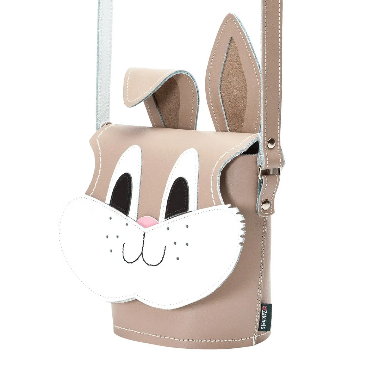 Zatchels Jack Rabbit Handmade Leather Bag - Iced Coffee>Women Barrel Bags