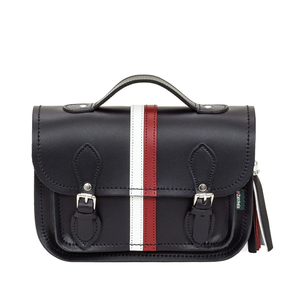Zatchels Leather Midi Satchel - British Edit>Women Small Satchels|Midi Satchels