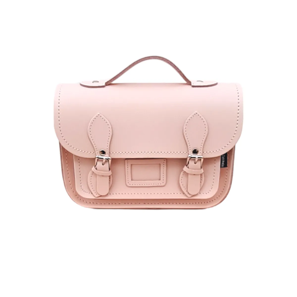 Zatchels Leather Midi Satchel - Cherry Blossom>Women Small Satchels|Midi Satchels
