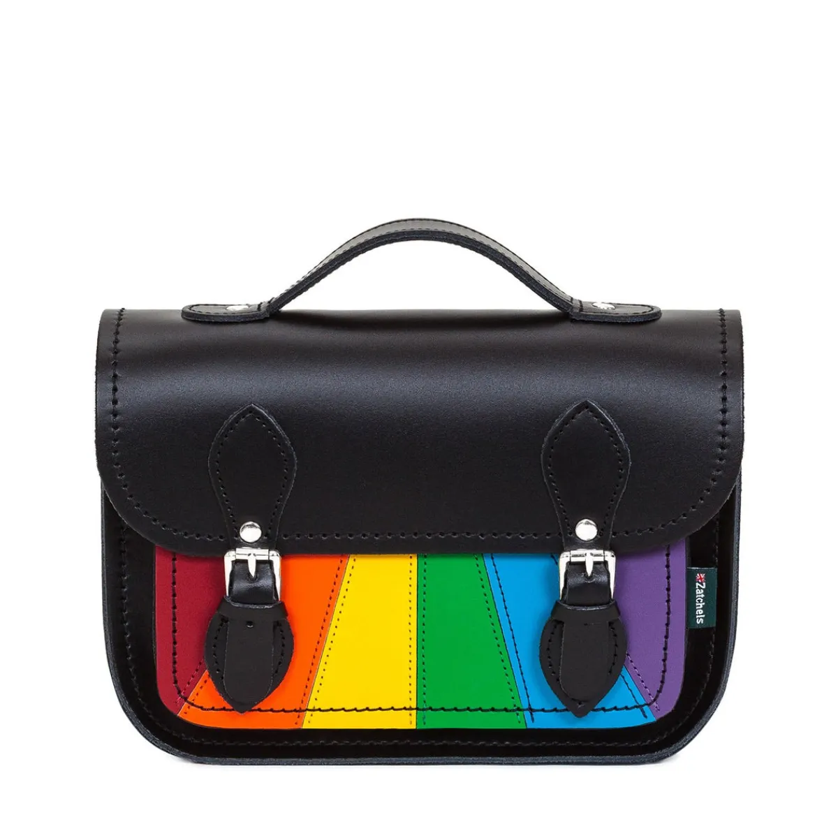 Zatchels Leather Midi Satchel - Pride>Women Small Satchels|Midi Satchels