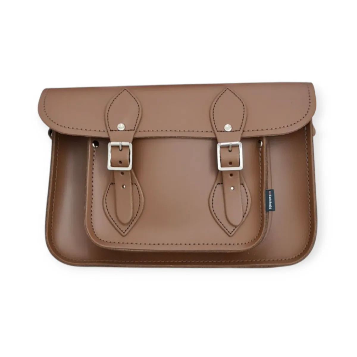 Zatchels Leather Satchel - 11.5'' Chestnut - In Stock & Ready to Ship>Women Classic Satchels