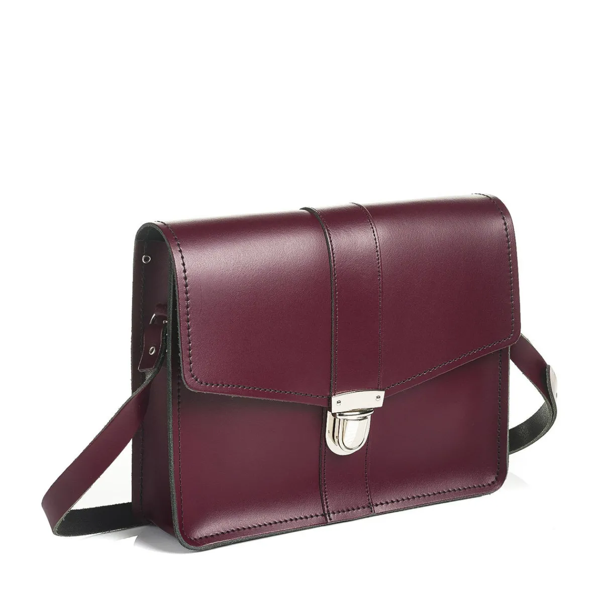 Zatchels Leather Shoulder Bag - Marsala Red>Women Cross Body Bags