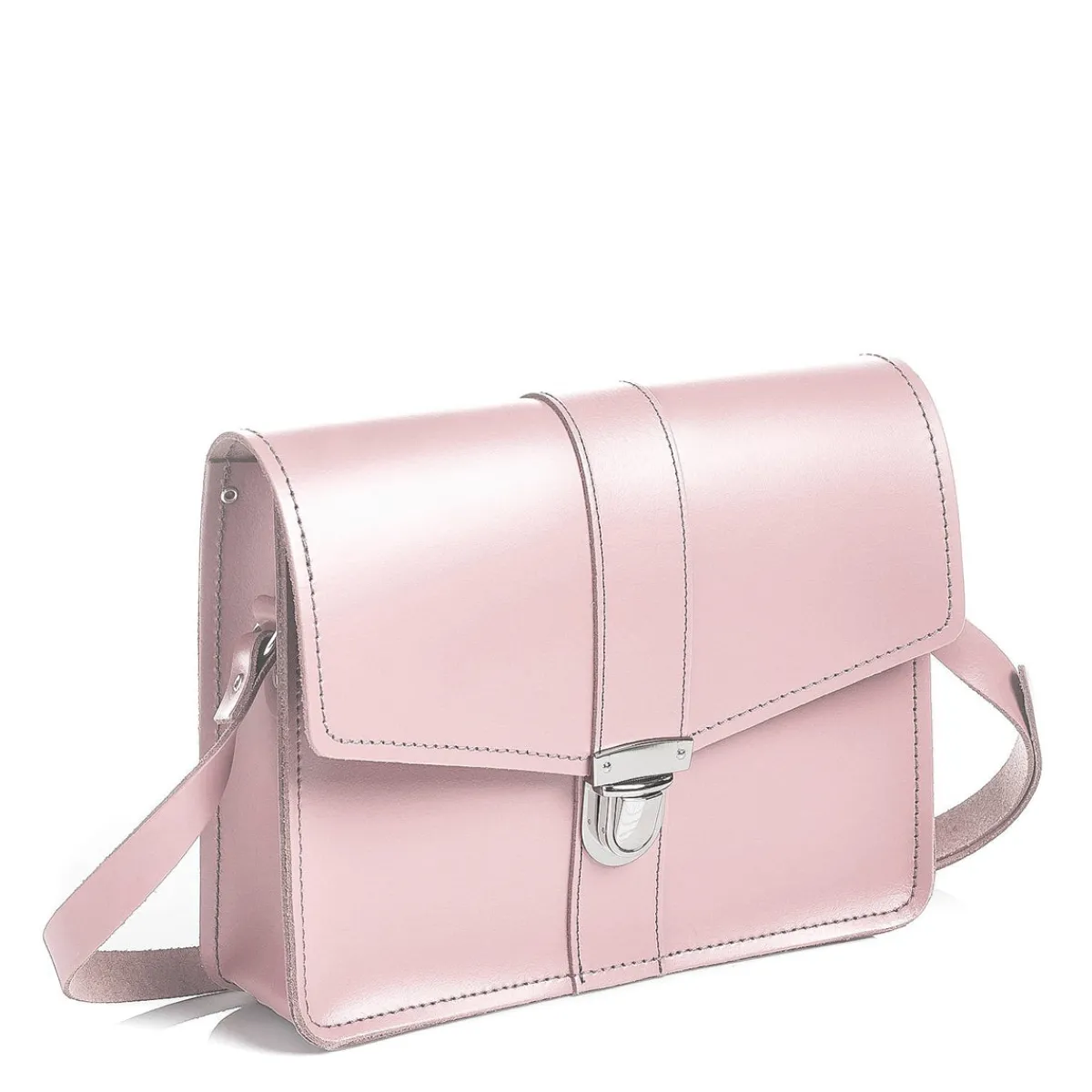 Zatchels Leather Shoulder Bag - Rose Quartz>Women Cross Body Bags