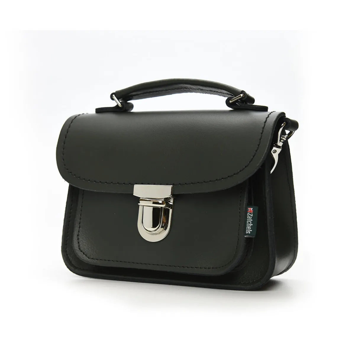 Zatchels Luna Handmade Leather Bag - Ivy Green>Women Small Satchels|Luna