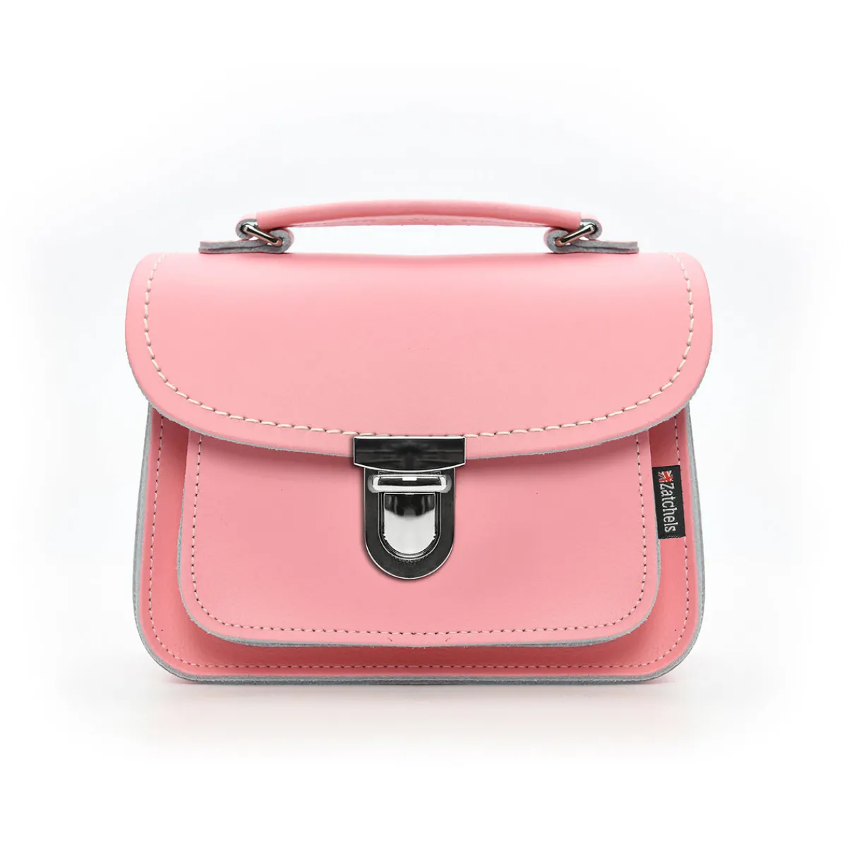 Zatchels Luna Handmade Leather Bag - Pink>Women Small Satchels|Luna