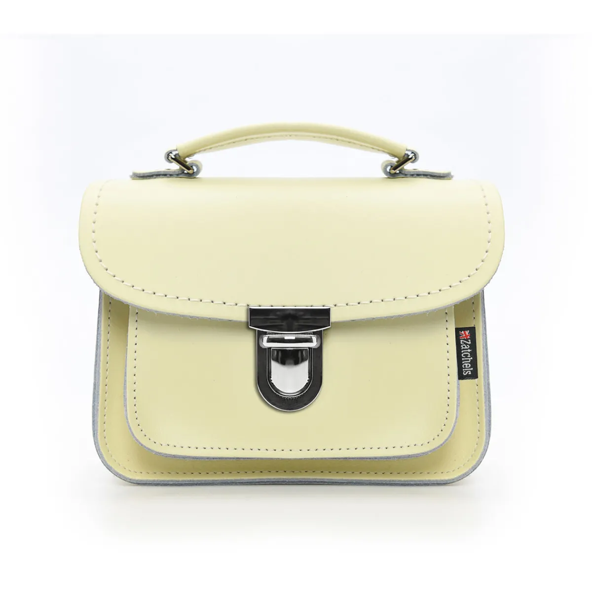 Zatchels Luna Handmade Leather Bag - Cream>Women Small Satchels|Luna