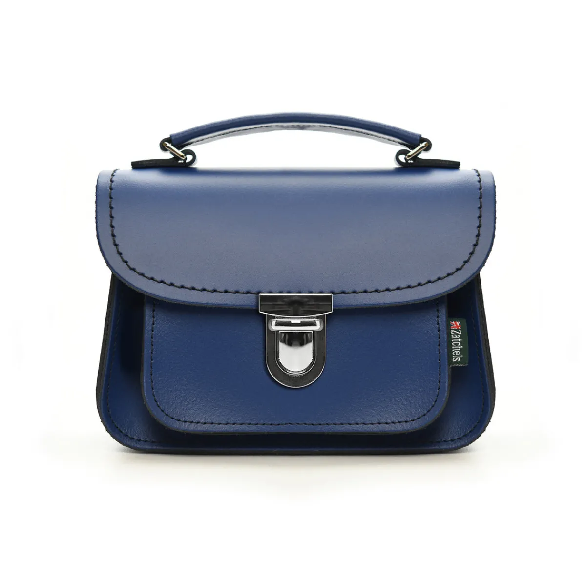 Zatchels Luna Handmade Leather Bag - Royal Blue>Women Small Satchels|Luna