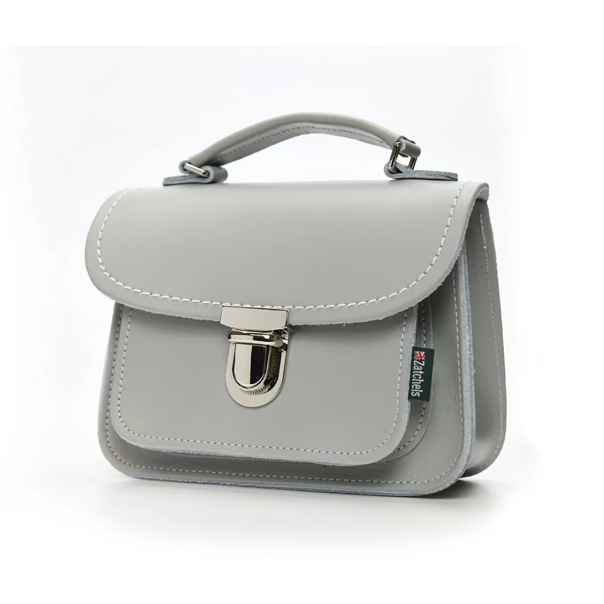 Zatchels Luna Handmade Leather Bag - Ghost>Women Small Satchels|Luna