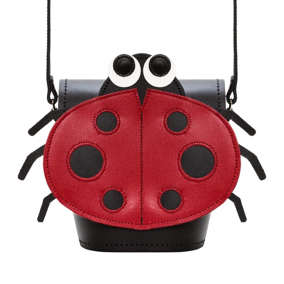 Zatchels Luna Ladybird Handmade Leather Bag>Women Small Satchels|Barrel Bags
