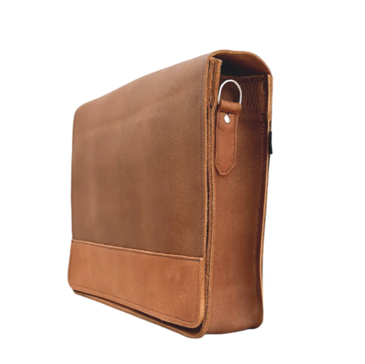 Zatchels Men's Leather Tannery Messenger - Tan> Tannery Collection
