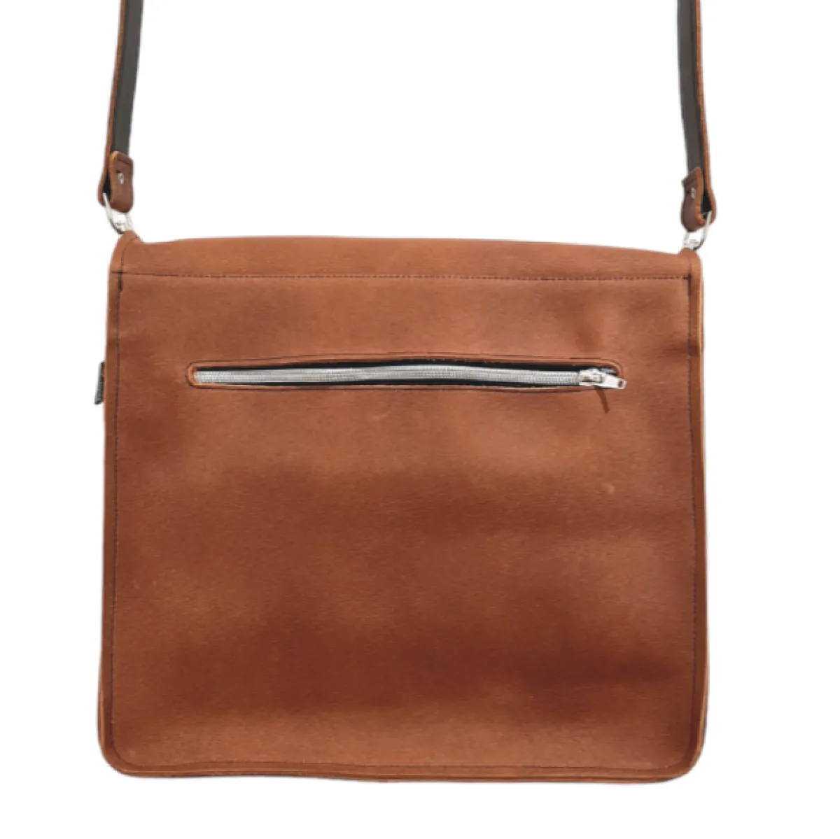 Zatchels Men's Leather Tannery Messenger - Tan><noscript><img width=