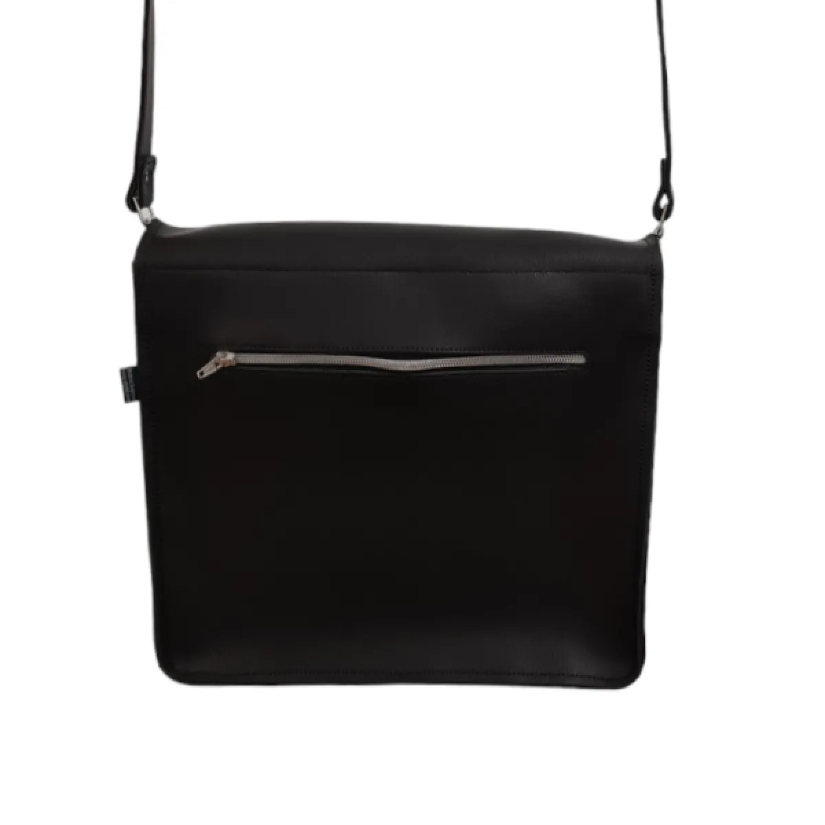 Zatchels Men's Leather Tannery Messenger - Black><noscript><img width=
