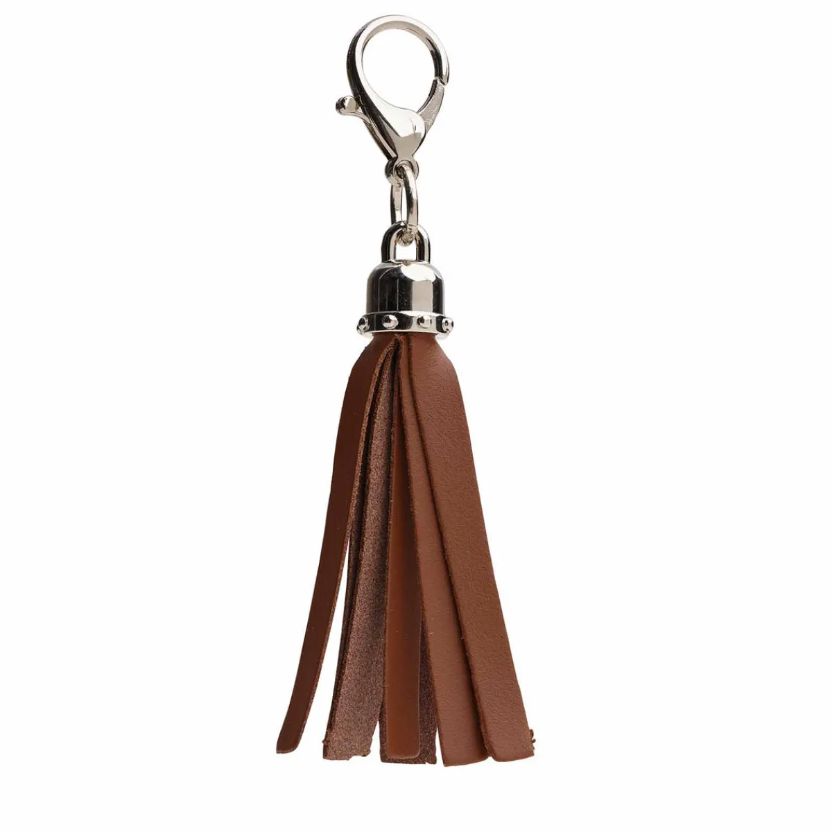 Zatchels Mini tassel bag charm - Chestnut>Women Accessories And Gifts|Accessories And Gifts