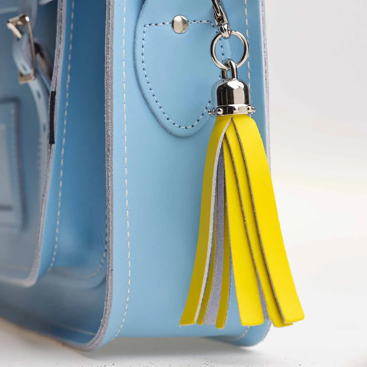 Zatchels Mini tassel bag charm - Pastel Yellow>Women Accessories And Gifts|Accessories And Gifts