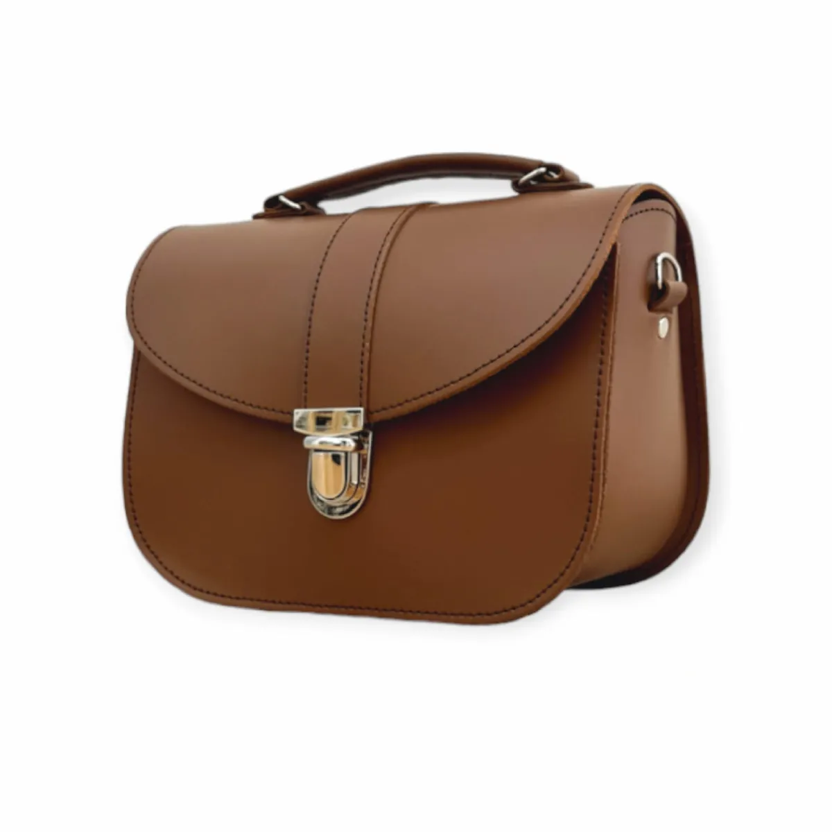 Zatchels Olympia Handmade Leather Bag - Chestnut>Women Cross Body Bags|The Olympia