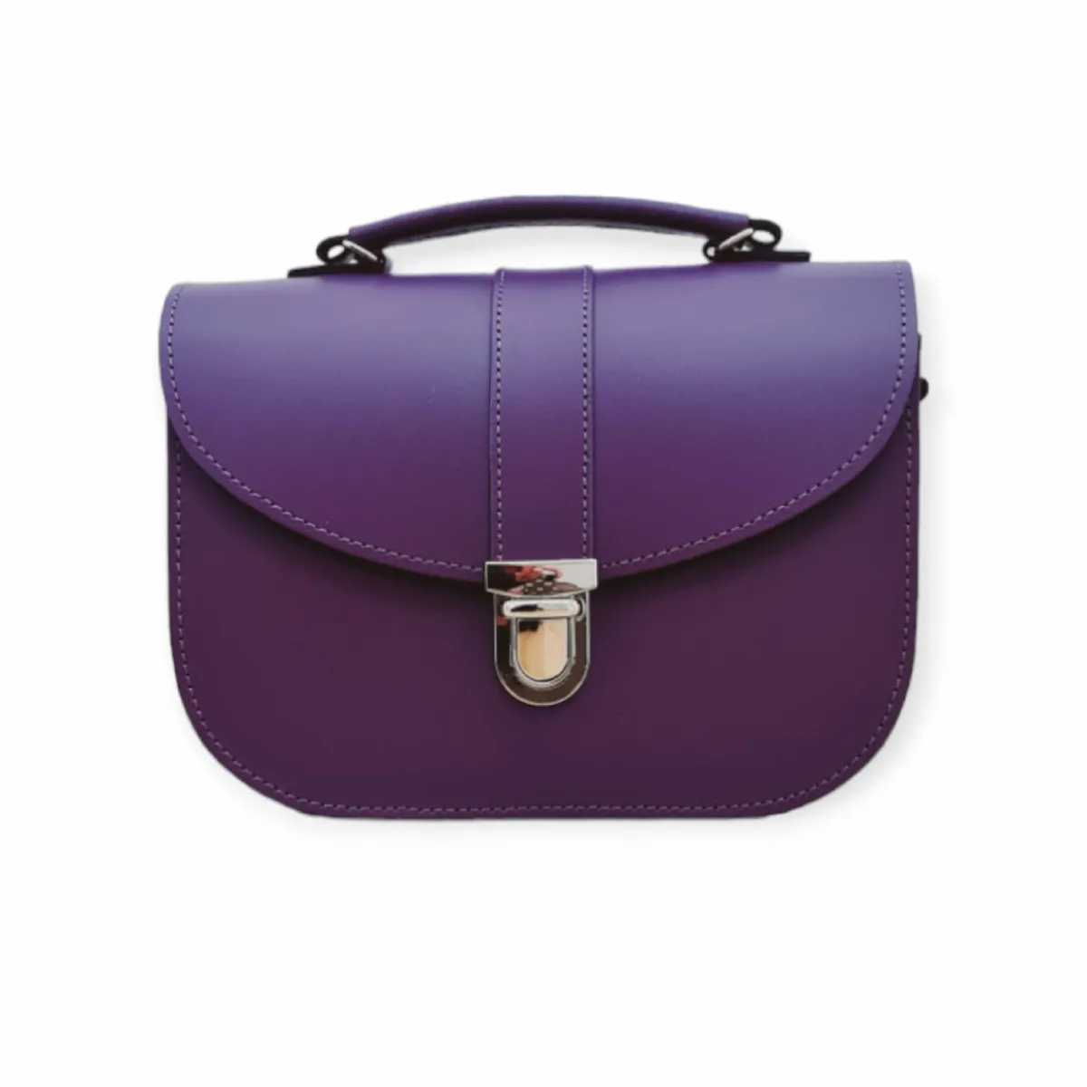 Zatchels Olympia Handmade Leather Bag - Purple>Women Cross Body Bags|The Olympia