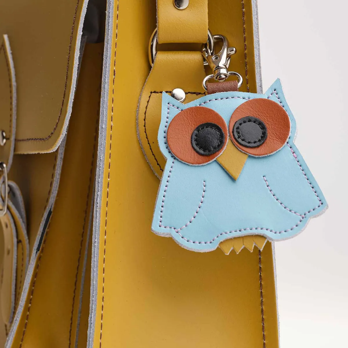 Zatchels Owl bag charm - Limpet - Shell Blue>Women Accessories And Gifts|Accessories And Gifts