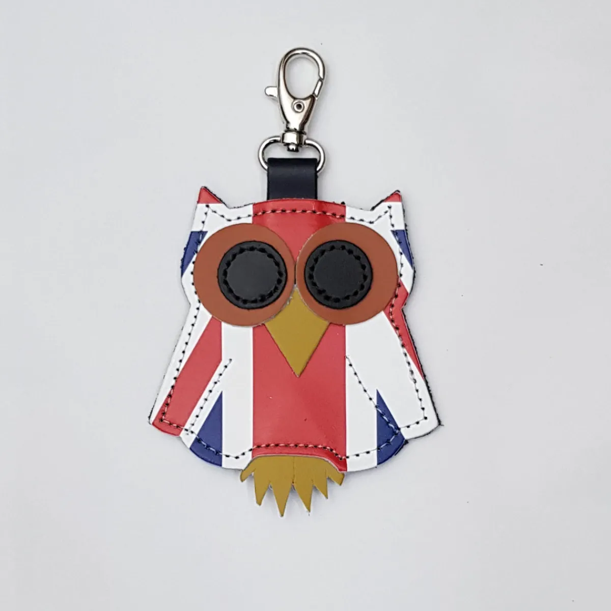 Zatchels Owl bag charm - Union Jack - Navy Blue>Women Accessories And Gifts|Accessories And Gifts