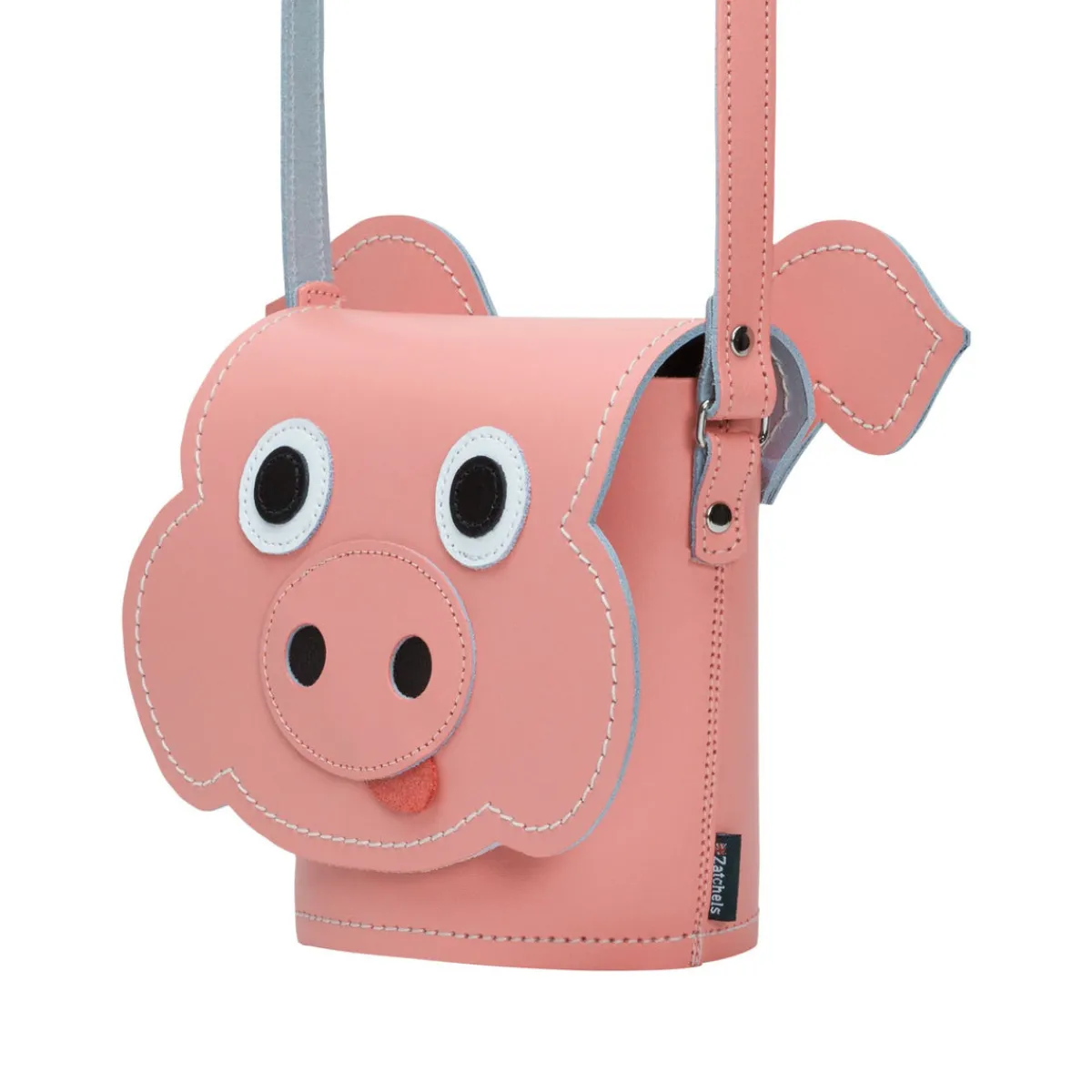Zatchels Polly Pig Handmade Leather Bag>Women Barrel Bags