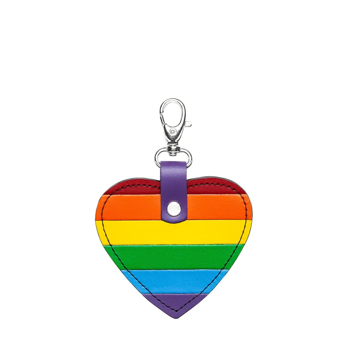 Zatchels Pride Leather Heart Charm>Women Accessories And Gifts|Accessories And Gifts